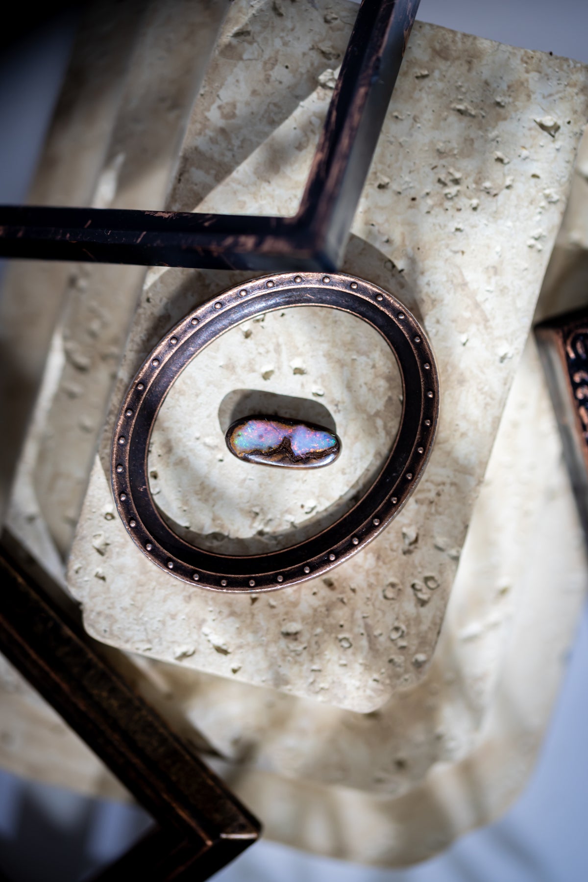 【005 — DAWN & STARS】Australian Boulder Opal