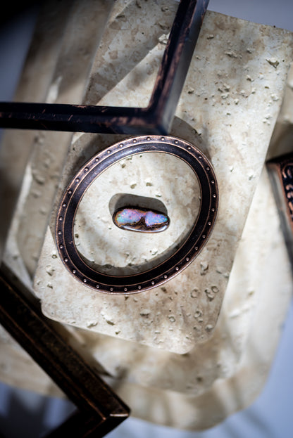 【005 — DAWN & STARS】Australian Boulder Opal