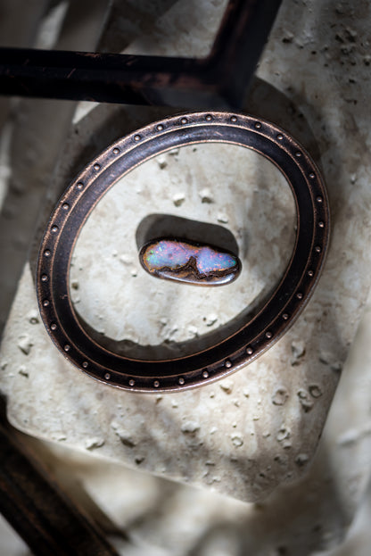 【005 — DAWN & STARS】Australian Boulder Opal