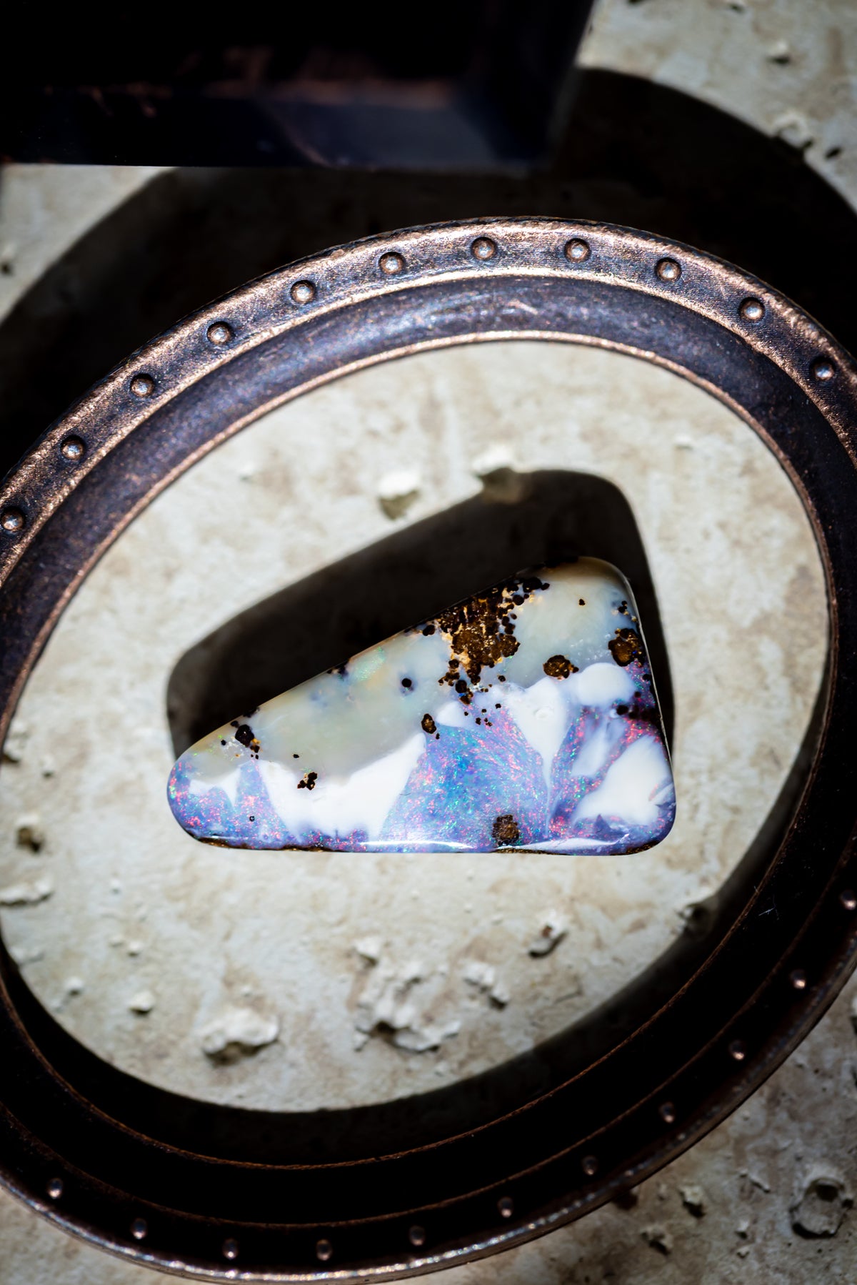 【001 — ALPENGLOW】Australian Boulder Opal