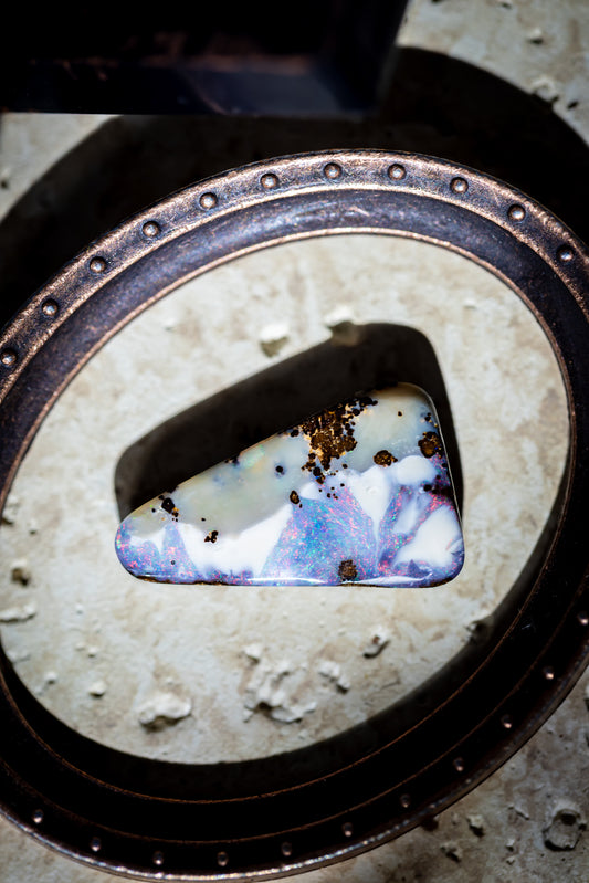 【001 — ALPENGLOW】Australian Boulder Opal