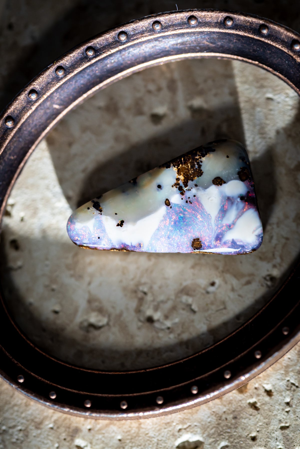 【001 — ALPENGLOW】Australian Boulder Opal