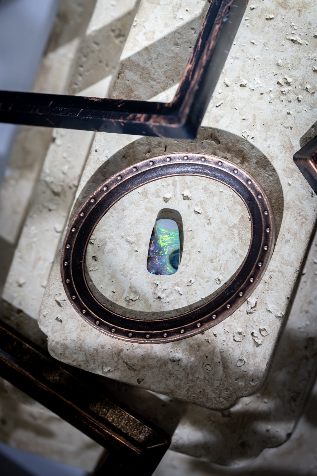 【004 — THE BLACK HOLE】Australian Boulder Opal
