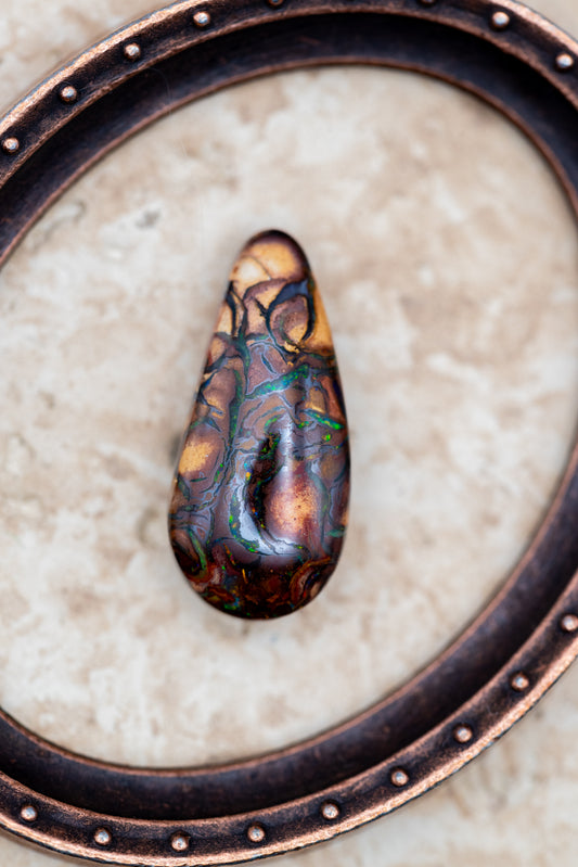 【No.014 — THE CANYON RIVER】Australian Boulder Opal