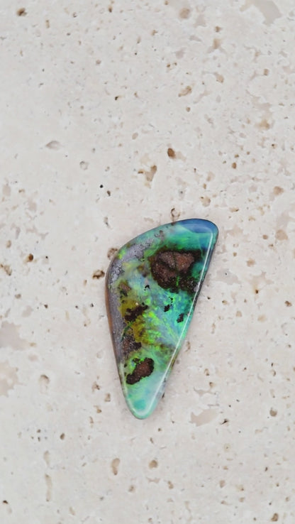 【NO.019 — EMERALD SHALLOWS】Australian Boulder Opal